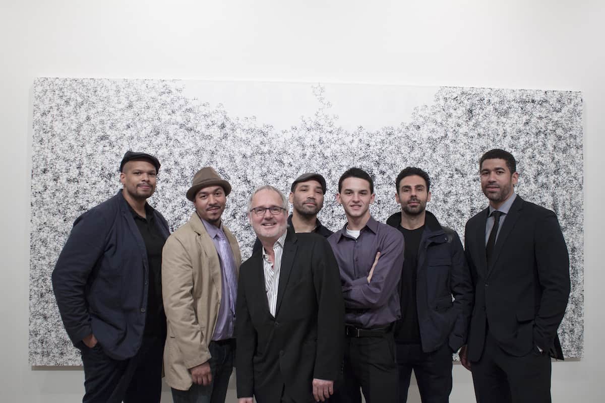 Tim Rollins (third from left) and the artists of KOS | Photo courtesy Portland Museum of Art