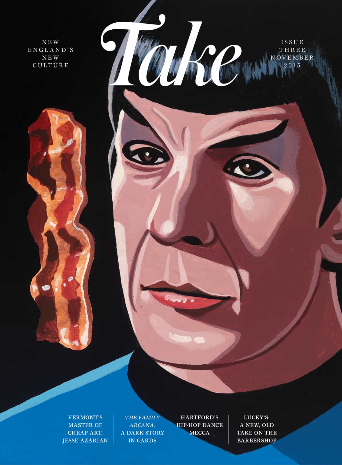 Take Magazine November 2015 Cover | Designed by Dan McKinley art by Jesse Azarian 