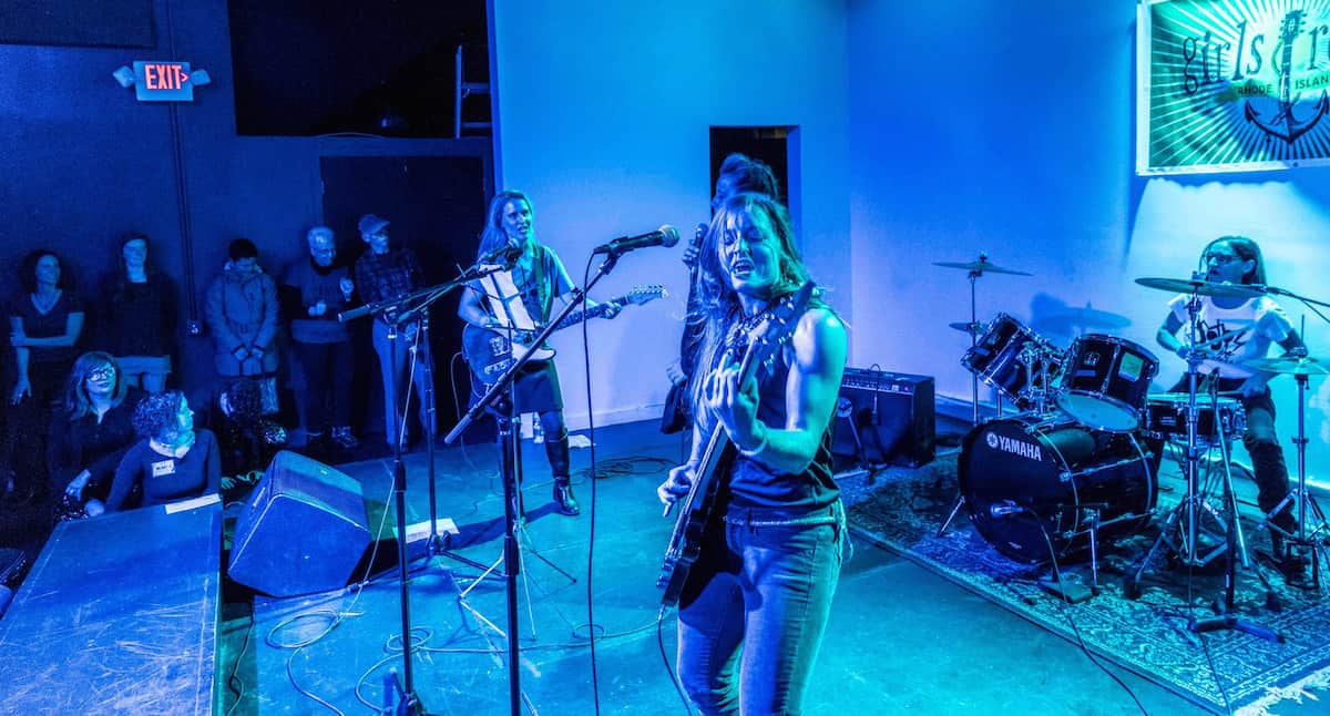 Aurora stage | Girls Rock! RI | Photo by James Latowski