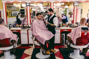 Lucky's Barbershop and Shave Parlor - photograph by Natasha Moustache