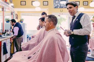 Lucky's Barbershop and Shave Parlor - photograph by Natasha Moustache