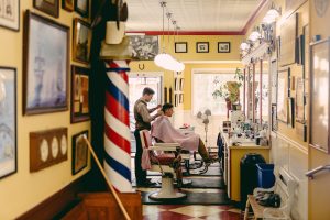 Lucky's Barbershop and Shave Parlor - photograph by Natasha Moustache