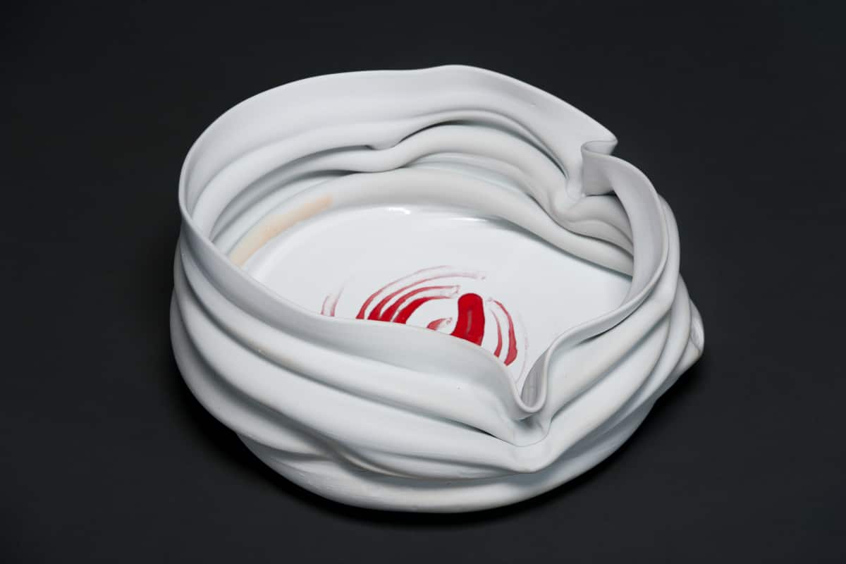 Crush Bowl Porcelain 15-inch diameter, 2015 | Photo by Roger Castonguay