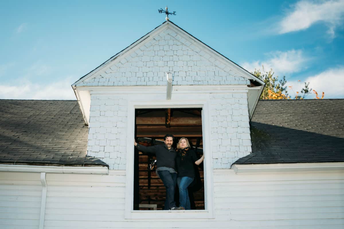 Murray and Megan McMillan, in their carriage house studio. Photo by Natasha Moustache